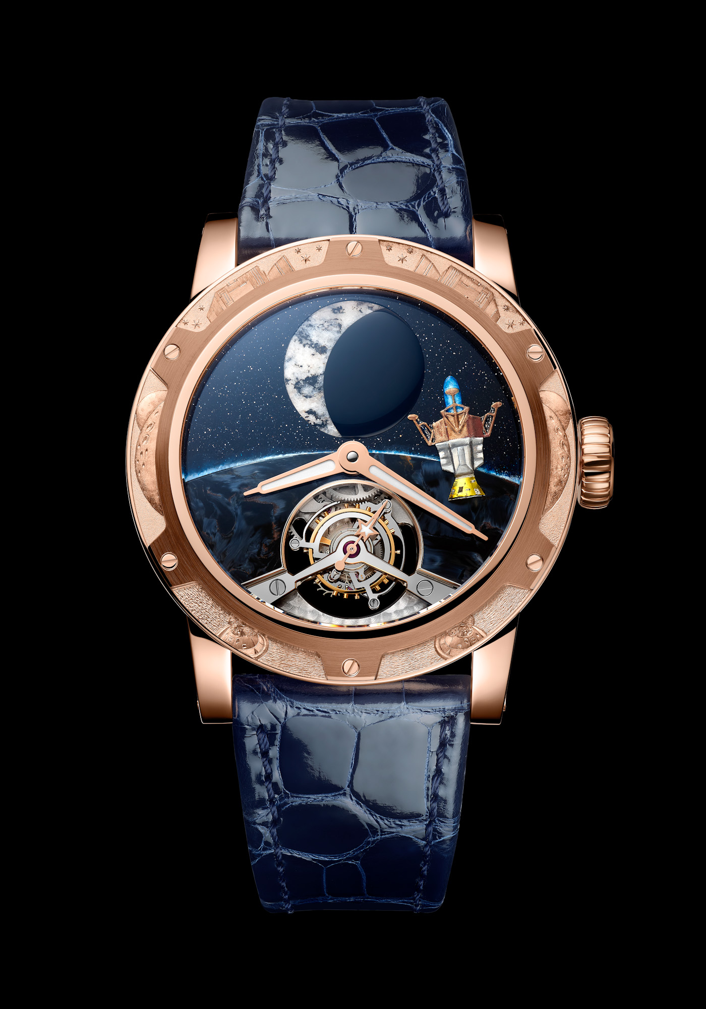 Louis Moinet Moon Race Around the Moon 1966 timeandwatches.pl
