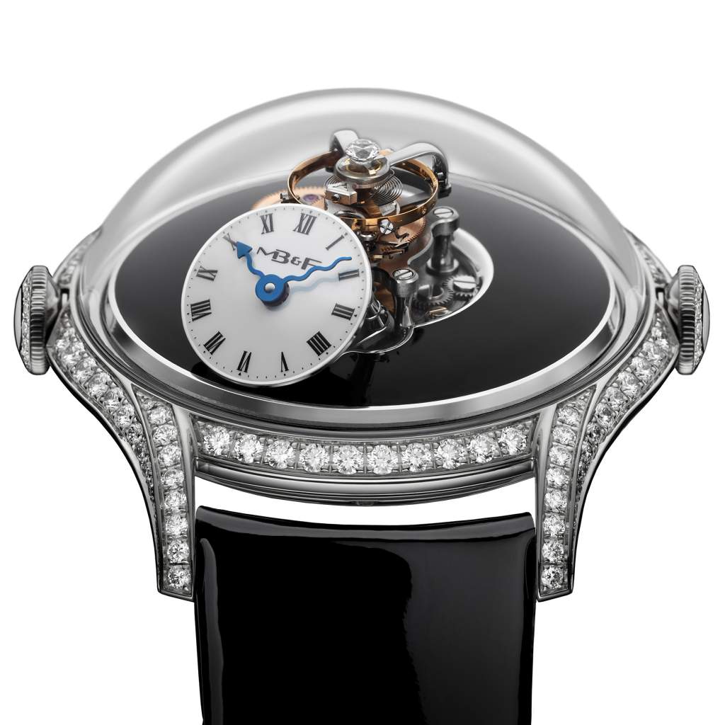 Nagroda w kategorii zegarek damski z komplikacjami: MB&F Łęgach Machine FlyingT