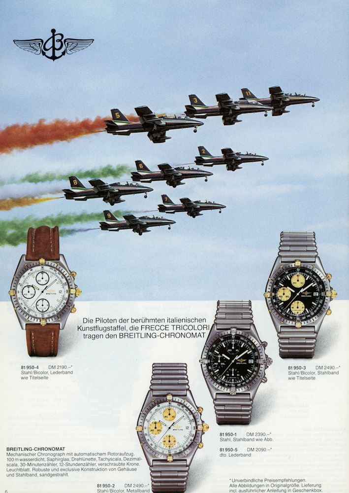 Breitling Chronomat - reklama oryginalnej wersji
