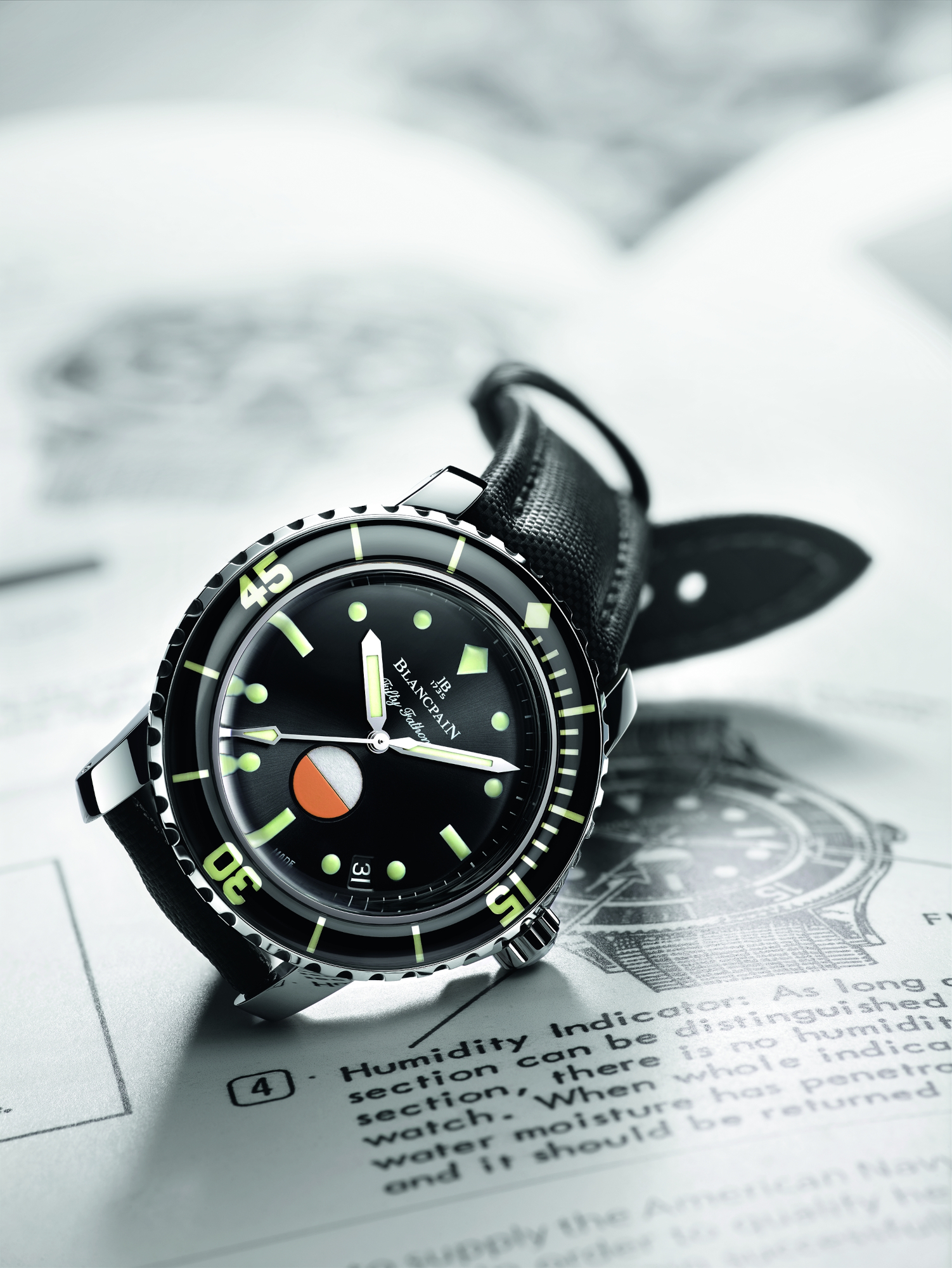 Blancpain tribute to fifty fathoms mil spec mood